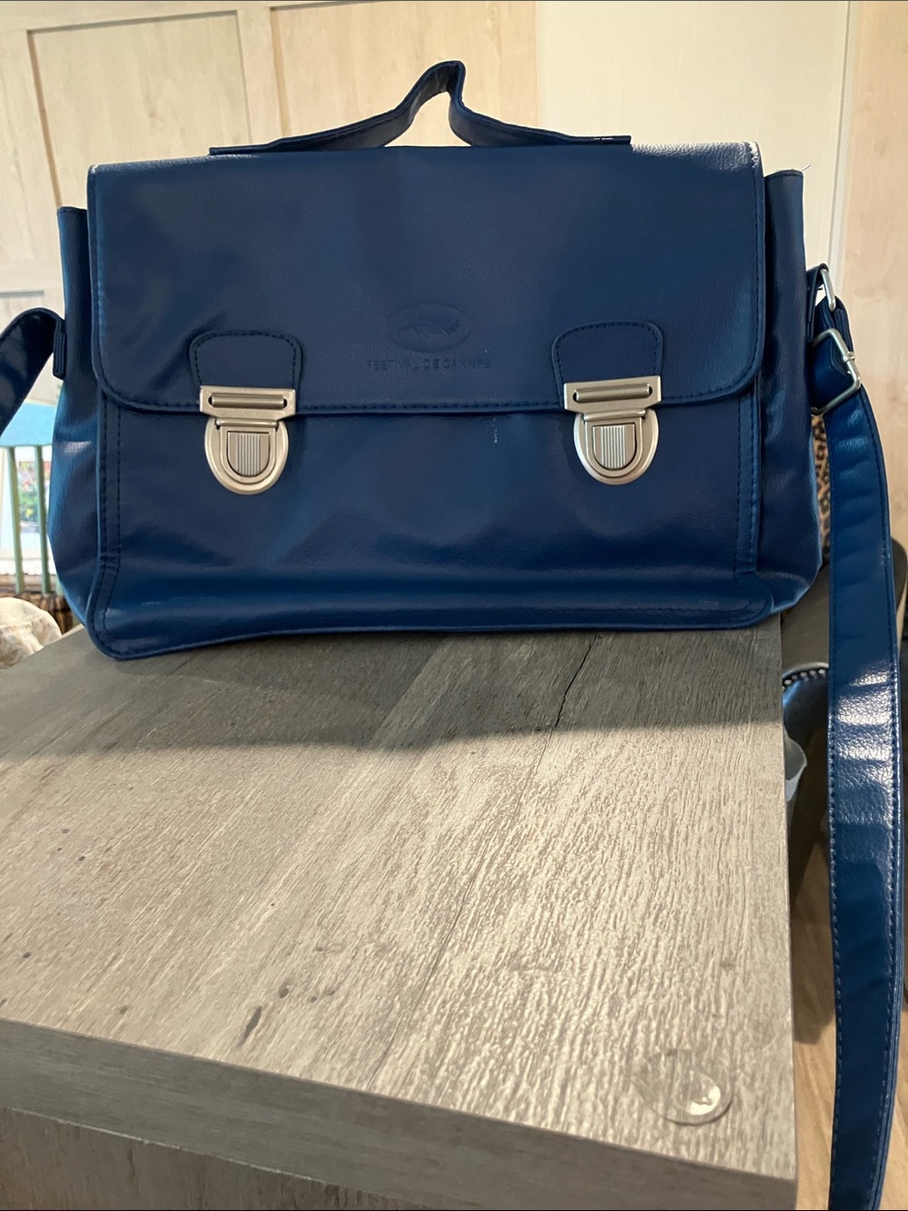 2015 rare Cannes festival Blue messanger bag Satchel
